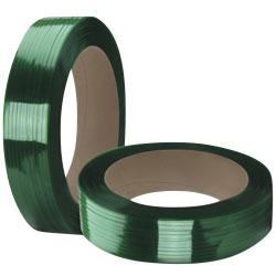 [APX PET-58035WG] 5/8" x 4000' x .035 Polyester Strapping Green. 1400 Lbs BS.