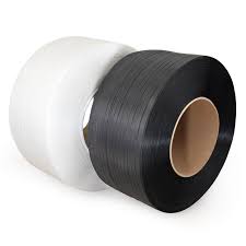 [APX PP-M3/8x12900-9x8W-STR] 3/8" x 12,900' White Polypropylene Strapping. 9" x 8" Core, 300# BS. 24 Coils/Pallet. APX PP-M3/8x12900-9x8W-STR