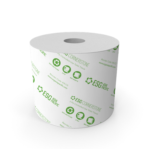 [BAY 60090] Eco Soft High Capacity OptiCore Controlled Bath Tissue 2 ply x 2000 Sts/Roll. 12/CS