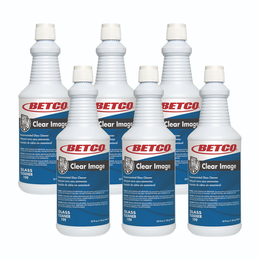 [BET 10812] Betco Deep Blue Ammoniated Glass and Surface Cleaner Ready to Use Quart 12 bottles/Case