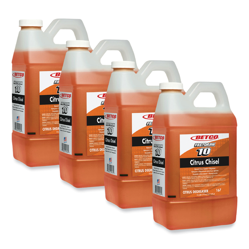 [BET 16704 CASE] Betco Citrus Chisel Non-Butyl Citrus Cleaner & Degreaser, 4 Gallon / Case