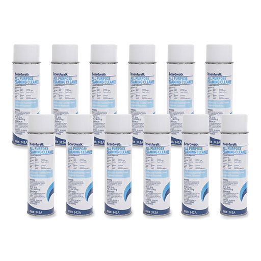 [BWK 342ACT] All-Purpose Foaming Cleaner w/Ammonia, 19 oz Aerosol Spray, 12/Carton