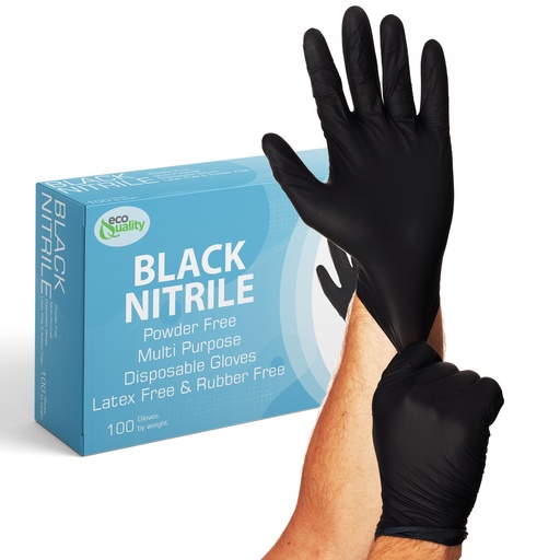 [COR 4083B M] Nitrile Black/Industrial/Powder Free Glove 10BX/CS Medium
