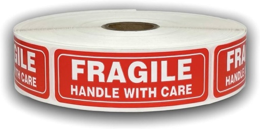 [CPBP SCL501] 4 x 4 "Fragile" Labels, 500 Labels / Roll