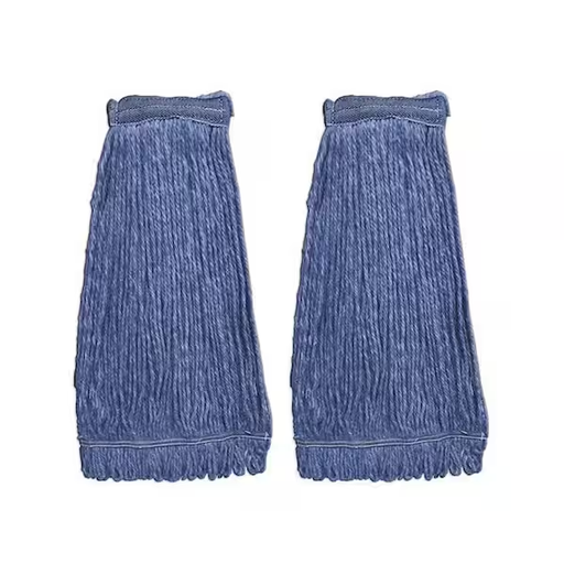 [GS AWQ1016B] 4-Ply Comet Blend Cut End Wet Mop, 1-1/4" Head Band, 16oz, Blue, 12/Case