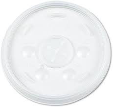 [HU 16SL] 16SL Straw Slot Translucent Lid, 1000/Case, For 16J16, 20J16