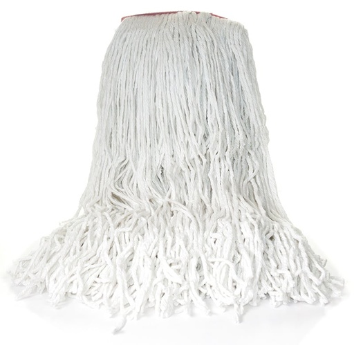 [STAR AWM3024] 4-PLY SNO-WHITE-24oz Rayon Wet Mop Head Cut End, 1-1/4" Headband, 12/Case..Not Launderable. AWM3024