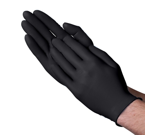 [VG A16A33 LRG] Large, 5 Mil, Exam Grade Black Nitrile Disposable Gloves, 1000/Case, A16A33