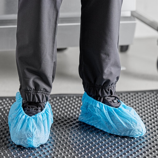 [VG B15L24] Polypropylene Shoe Cover, Non-Skid w/ Elastic, Blue, 3/100, XL