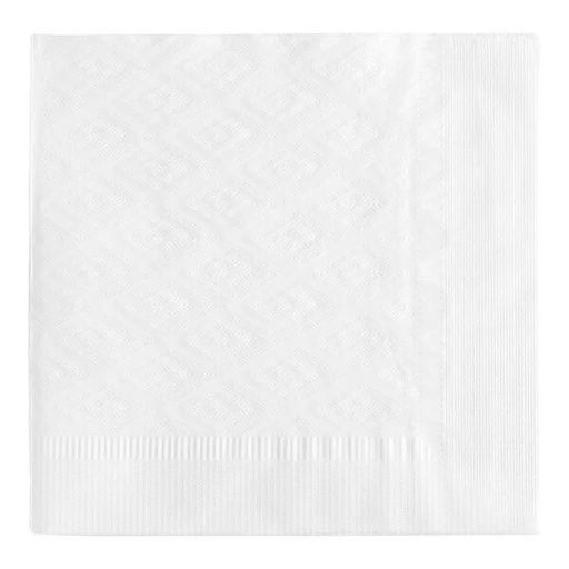 [WEB 5002WRAPNAP] Choice 16" x 16" WrapNap White, 1/4 Fold 2-Ply Dinner Napkin, 3000/Case