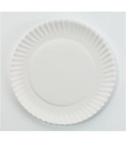 [PP6GREWH] 6" AJM Dinnerware Paper Plate Green Label 100 Ct.