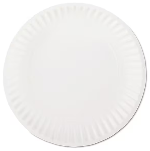 [PP6GREWH] 6" AJM Dinnerware Paper Plate Green Label 100 Ct.