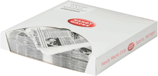 [MDX121221CLKNEWSWHT] Newsprint Waxed White 1000/Box