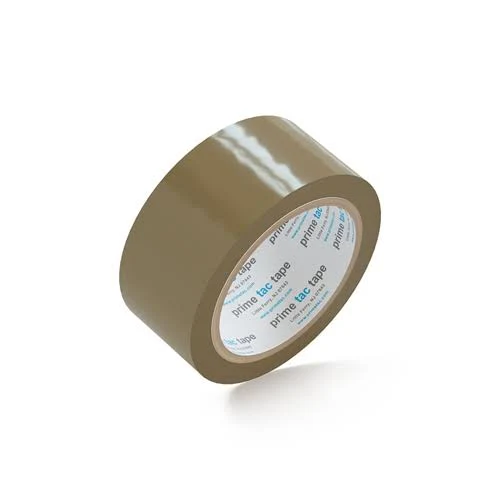 [APX CST4402X110C] Primetac #440 Tan 2" x 110 Clear (2.6 Mil.) Carton Sealing Tape. 36 Rls/Case