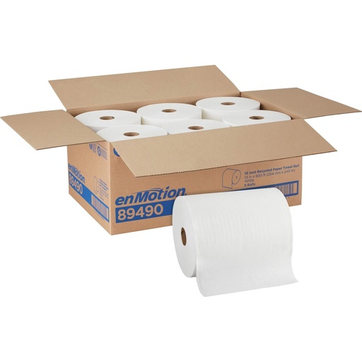 [OD 197799] enMotion Paper Towel Rolls, 10" x 800', 40% Recycled, White, Pack Of 6 Rolls