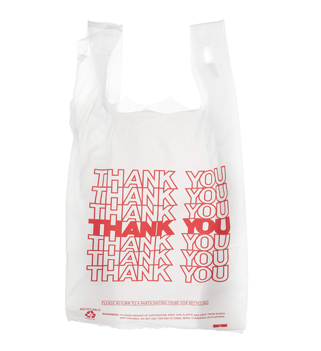 [HU THW3] 9X6X18 12.5 PRT BAG 1500 WHITE THANK YOU #20 T-SACK