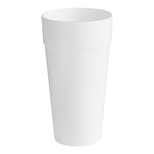 [HU 24J16] 24OZ FOAM CUP 500/CASE, LID 16SL