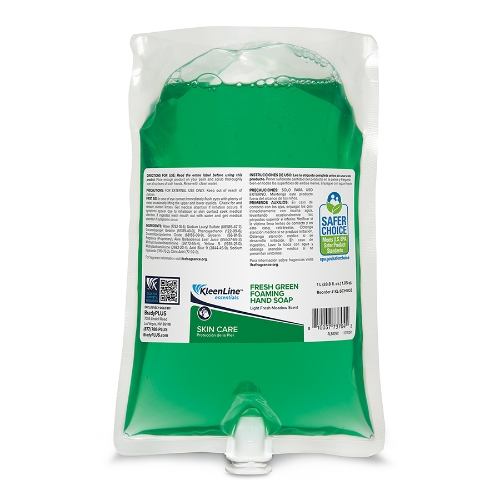 [SPG SCHS03] (SEPG #38006003) KleenLine Essentials Fresh Green Foam Hand Soap 1000mL, 6 per case, #KL SCHS03