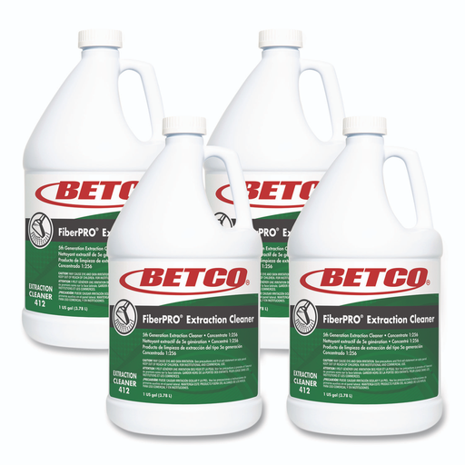 [BET 41204] Betco Corp FiberPRO Extraction Cleaner, Pleasant Scent, 1 gal Bottle, 4/Carton